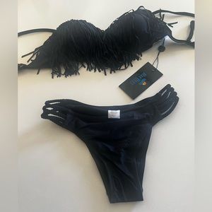 NWT (brand new!) Los Angeles local brand Rees Bees Black Bikini